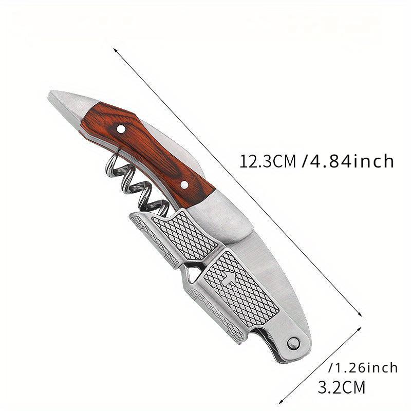 Деревянная ручка, штопор, профессиональная открывалка для вина, портативный винт, штопор, многофункциональная пивная крышка, открывалка для бутылок, кухонный барный инструмент