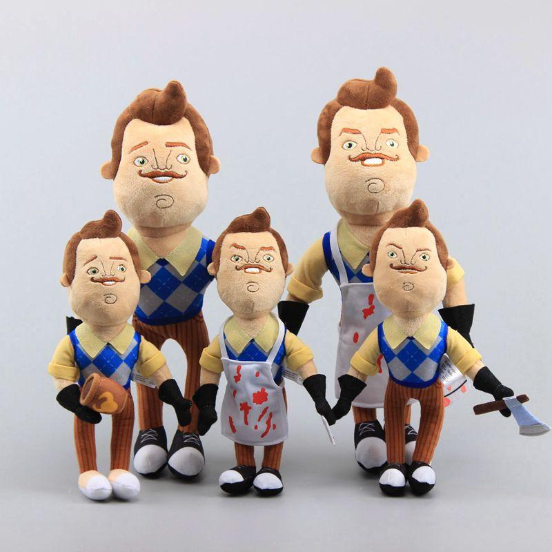 Neighbor Hello 5 Flashlight Butcher Neighbor Plush Figure Toy Doll Stuffed