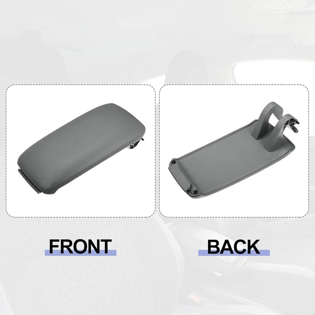 Серый кожаный подлокотник крышка центральной консоли для A4 B6 B7 2001-2008 8E0864245E