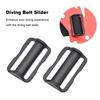 2Pcs Diving Belt Slider Adjustable Strap Retainer Water Diving Weight Belt Keeper Buckle Lightweight Plastic Steel Snorkeling Belt Buckle