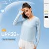 Женская быстросохнущая футболка с длинным рукавом UV 50+ для летних видов спорта