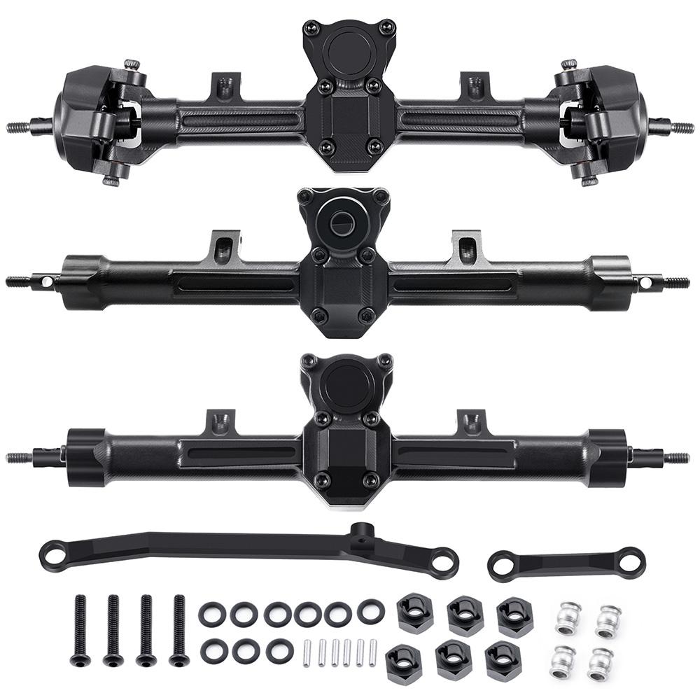 AXSPEED Front / Middle / Rear Alu Alloy Portal Axle for Axial SCX24 Deadbolt Wrangler C10 Gladiator Bronco 1/24 RC Car 6x6 Parts