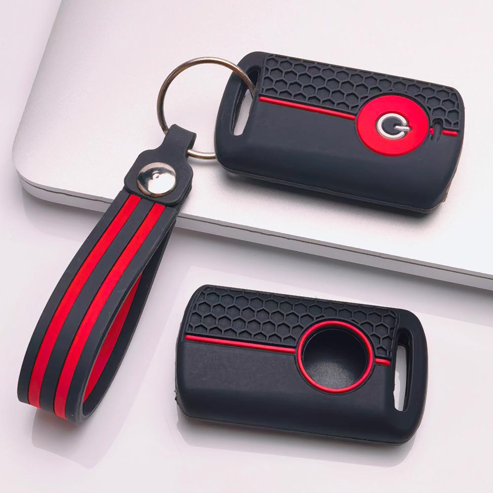 Key Fob Cover for YAMAHA Nmax XMax 300 400 Aerox with Keychain Anti-Scratch Surface Shockproof Structure Soft Grip Texture Easy Install Design
