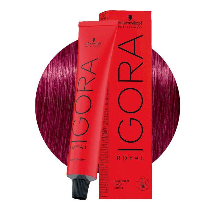 Coloration permanente - Schwarzkopf - Igora Royal 9-98 - Blond très clair violet rouge - 60ml