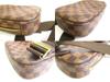 Оригинальная поясная сумка LOUIS VUITTON Special Order из коричневой кожи Damier Gange #9680 Открытая коробка