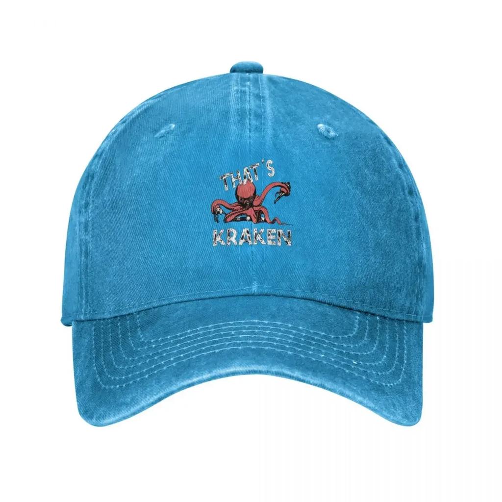Thats Kraken Baseball Cap Unique hats Luxury Unisex Hat tactical cap fishing hat Unisex Caps Womens