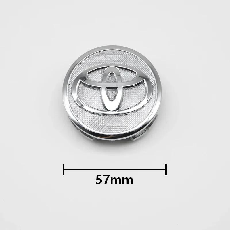 4 шт. 57 мм + 62 мм Колпачок ступицы колеса автомобиля Значок Для Toyota C-hr Prado Rav4 Yaris Hilux Prius Avensis Corolla Camry crown