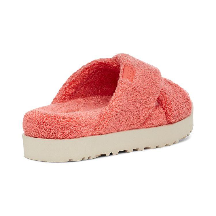 UGG Женские пушистые терри-шлепанцы Fuzz Sugar Cross Slide Peach Bliss 1126385-PBLSS