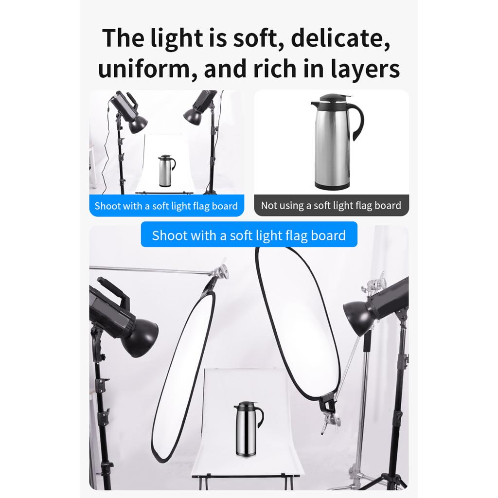 Soft Light Panel Portable Foldable Reflector Board with Carrying Bag for Portrait Photography Outdoors Shooting