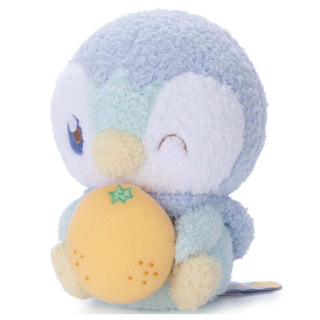 Takara Tomy Arts Pokémon PokéPiece Plush Toy (Colorful Ver.) Piplup Plush Toy, Approximately 15cm Tall