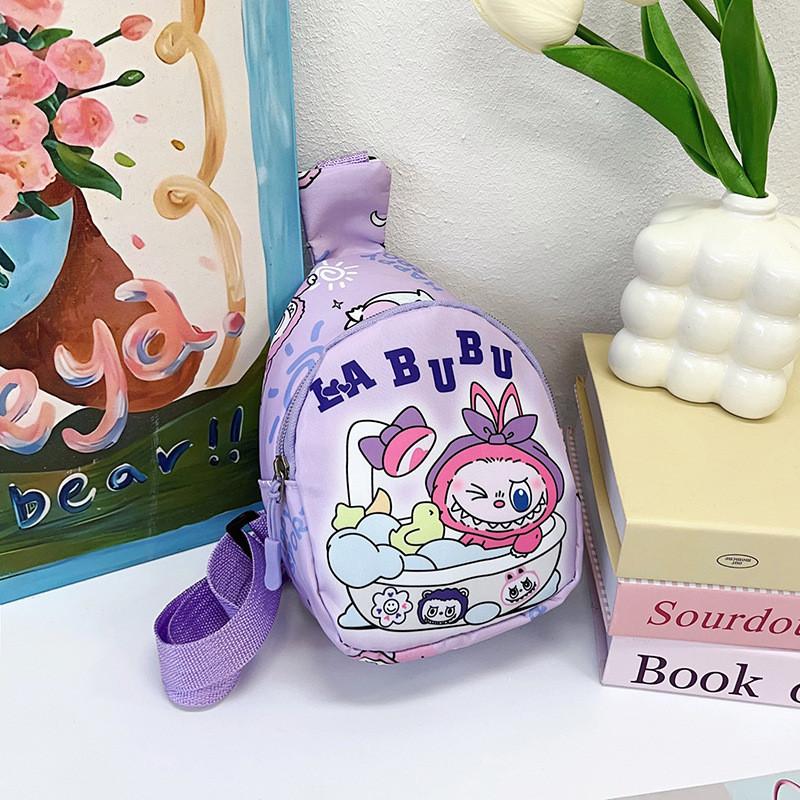 Stylish Childrens Chest Bag Large Capacity Playful Cartoon Design Trendy Sling Purse For Boys Girls And