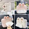1pc Cute Cartoon Car Tissue Box Plush Napkin Holder Home Auto Paper Animal Universal Decoration Bracket Accessories Case Ro X4I5