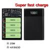 Супер быстрый внешний аккумулятор, коробка для хранения, двойной USB Micro Type C, 5 В/9 В, 18650, чехол для аккумулятора для iPhone без аккумулятора