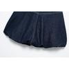 Kaslead New Arrival Women's Fashion Style Stylish Simple and Versatile Balloon Style Denim Skirt 2569290