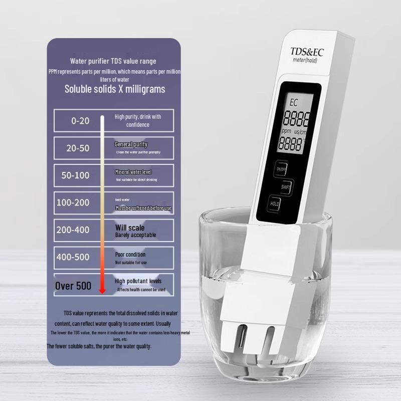 Astey 3-в-1 Высокоточный TDS Тестер качества воды для бытовой питьевой воды