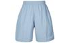 Nike Solo Swoosh Casual Shorts Men's Gray Slate Blue