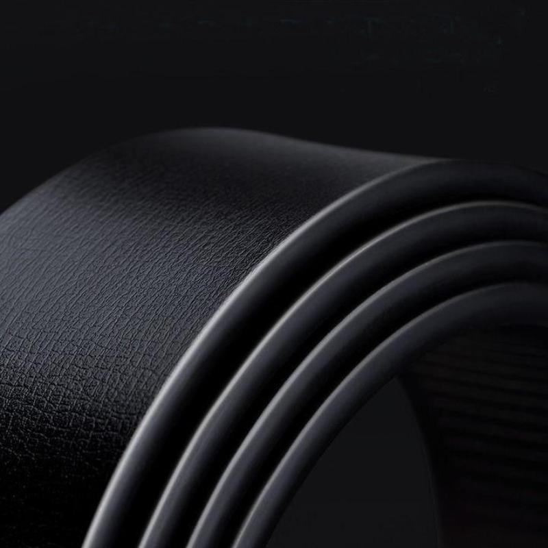 PULO Belt Men's Genuine Leather Automatic Buckle Trouser Belt Casual Personality