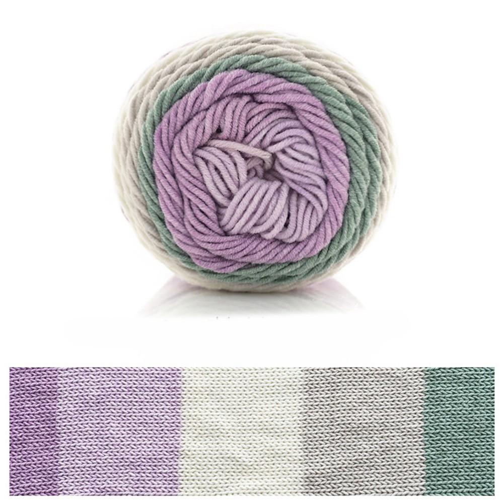 Хлопковая пряжа красивых радужных цветов, идеально подходит для домашнего декора своими руками