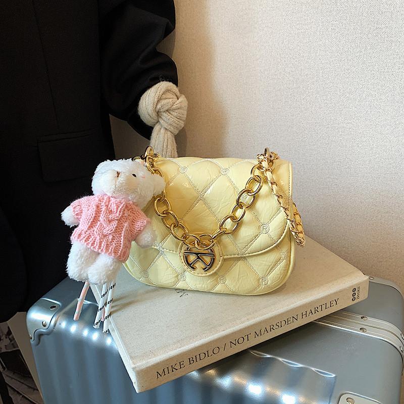 IELGY Diamond Chain Bag Summer Shoulder Messenger Bag Fashion Korean Version Small Square Bag