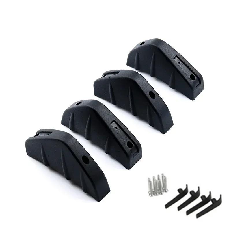 НОВЫЙ 4 шт. Универсальный Модифицированный Задний Бампер Автомобиля Диффузор Спойлер Черный Красный АБС Накладка на Задний Бампер Диффузор Защита от Столкновений