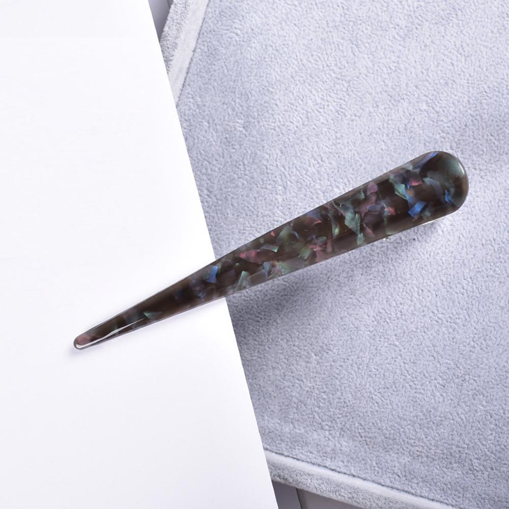 Women Barrette Long Stick Metal Hairgrips Non-Slip Large Alligator Hair Clips Acetic Acid Hairpin