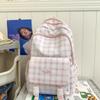 Новинка 2024 года, школьная сумка, женская сумка Ins Mori System, клетчатая сумка на плечо для учащихся средней школы, свежие милые рюкзаки на плечо для девочек