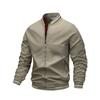 Men's Stand Collar Casual Zipper Jacket Outdoor Sports Coat Windbreaker Jacket for Men Waterproof Bomber