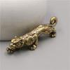Solid Copper Tigers Keychain Trinket Car Keyrings Animal Figurines Tiger Key Chains DIY Hangings