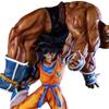 23 см Сунь Укун Поднимает На Ба Мультяшный Персонаж Dragon Ball Улучшенная Статуя Укуна На Ба Настольные Украшения. Набор игрушек-моделей из ПВХ с анимацией