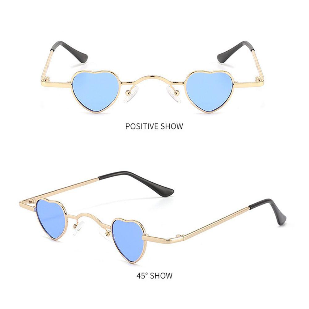Retro Candy Color Punk Hip Hop Heart-Shaped Sunglasses Ultra-small Sun Glasses Shades