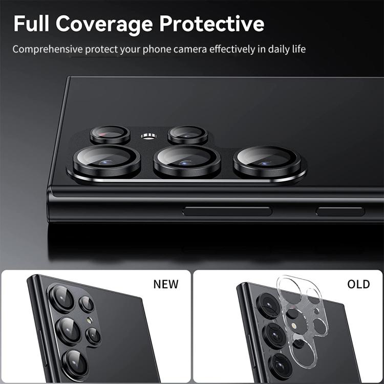 Anti-reflection Aluminium Alloy Camera Lens Tempered Glass Protector For Samsung Galaxy S26 5G, HD Scratch Resistant Lens Film