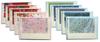 Kawasumi Washi Yuzen Washi Greeting Various Warm and Cool Colors Cards, Patterns, 10-Pack,