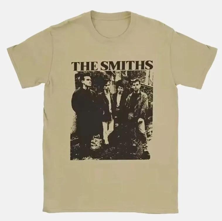 Редкая футболка с графикой группы The Smiths 80-х, Винтажная футболка инди-рок музыки