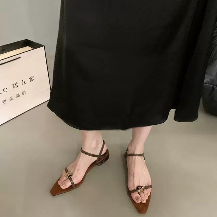 Сандалии Модные Мягкие Подошвы Каблук Сандалии