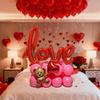 Набор воздушных шаров LOVE с мишкой Love, шары из алюминиевой пленки, для Дня святого Валентина, свадьбы, дня рождения, вечеринки, душа, фотореквизит