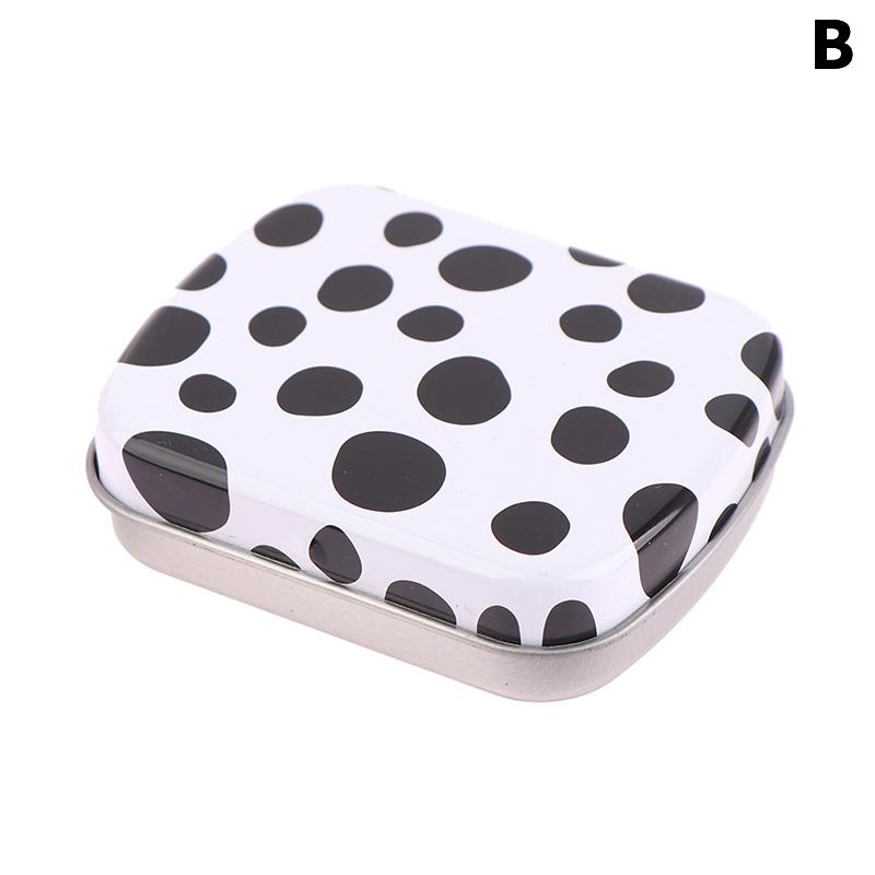 Мини-конькобежец, маленькая металлическая портативная коробка для хранения, мини-прямоугольные пустые банки на петлях