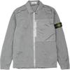 Ss25 Nylon Metal Solid Logo Patch Zip Long Sleeve Jacket Men Jackets Silver-Gray K1S1512000-05S0019-V0061