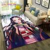 Ковер Kamado Nezuko Demon S-Slayer в стиле аниме для спальни, гостиной, домашнего дивана, украшения, детский игровой большой декоративный напольный коврик