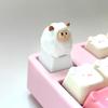 Милый мультяшный 3D колпачок для клавиши с животным Механические колпачки для клавиатуры Профиль OEM Колпачок для клавиши Кавайные DIY аксессуары для клавиатуры Подарки для девушек