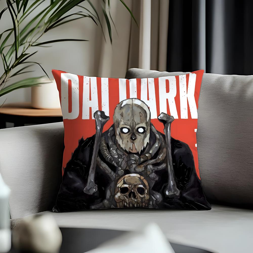 Trending DDai Darkied Cushion Cover Antidustmite Pillowcase Invisible Zipper Silky Short Plush Sofa Cushion Cover