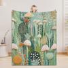 1PC Floral Flannel Blanket 3D Printed Blanket For Office Home Camping Nap Leisure Blankets Birthday Gifts For Girls Home Decor