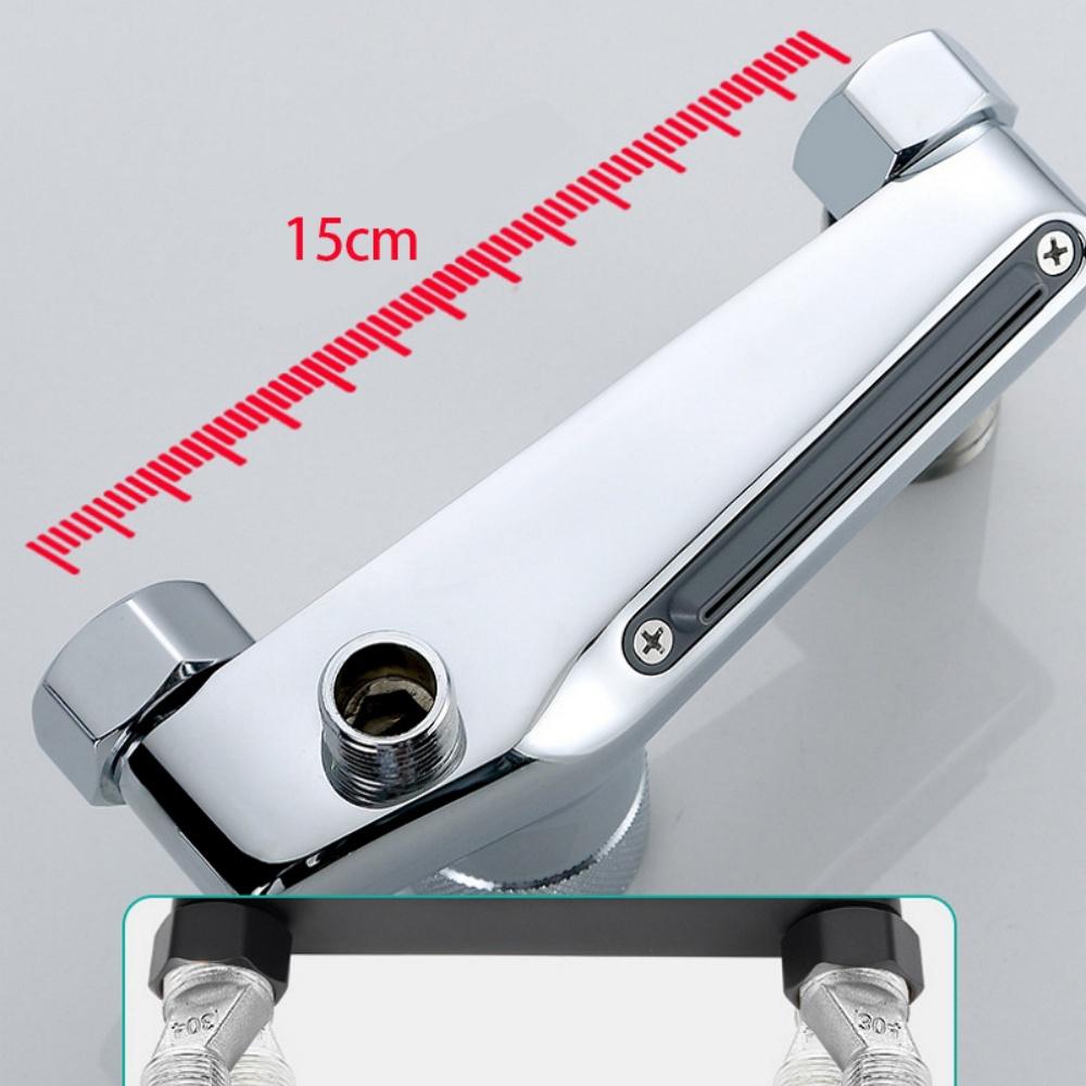 Настенный смеситель для ванны с душевой лейкой, латунный, хромированный, настенный, для ванной комнаты, душевой смеситель, комплект душевой системы, смеситель горячей и холодной воды