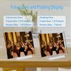 Acrylic Picture Frame 7x5 Inch Picture Floating Display Clear Magnetic Acrylic Frame Double Sided Photo Frame for Desktop Stand (Clear (1 Pack, 5X7)