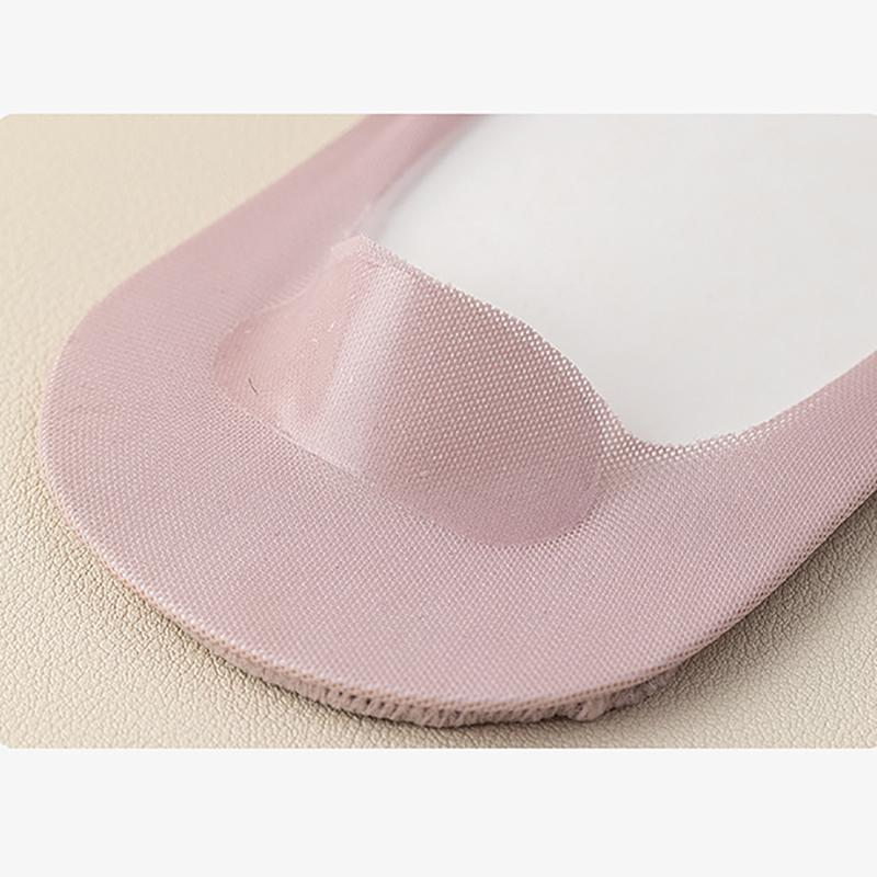 Ультратонкие носки-невидимки женские с низким вырезом хлопковые нейлоновые носки-лодочки, невидимые скрытые носки, нескользящие для балеток EMA