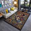 Jimi Hendrix Psychedelic Art suitable as a non-slip mat for the living room or bedroom sofa