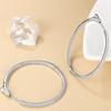 925 Sterling Silver Moissanite Big Hoop Earrings Men's and Women's Couple Models Fashion Trend Design Sense High-End Jewelry