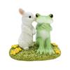 DAIKAI Copo White Rabbit Kiss X X Frog Figurine 4.7 2.9 4.1cm