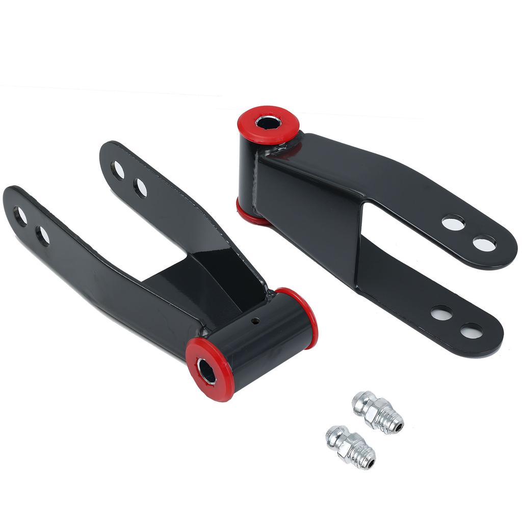 AABHN1 2" Rear Drop Lowering Shackle Kit 410520 For Chevrolet Silverado 1500 1988 1987 1988 1989 1990 1991-2019 GMC Sierra 1500 1998-18