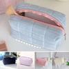 Плюшевая косметичка, дорожная сумка для хранения косметики, портативный органайзер на молнии для кистей для макияжа, лосьонов, деловой поездки