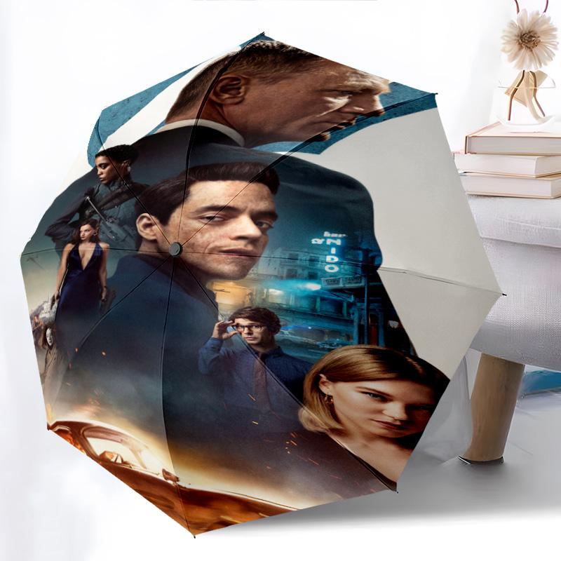 007: No Time Die Folding umbrella Umbrella Suitable for all seasons travel Umbrella Sun umbrella